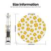 Folding Pocket Mirror, Double-Sided 2X/1X Magnifying Compact Travel Cosmetic Mirror for Womens Purses, Softball Yellow (2.6", Round) view 3