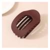 12 Pcs Flat Claw Clips for Women - 3.74 Inch Solid Color Hair Clips Accessories, Ideal for Thick & Thin Hair - Stylish Ellipse & Pointed-nose Designs (Wine Red) view 1