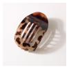 12 Pcs Flat Claw Clips for Women - 3.74 Inch Solid Color Hair Clips Accessories, Ideal for Thick & Thin Hair - Stylish Ellipse & Pointed-nose Designs (Light Brown) view 1