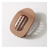 12 Pcs Flat Claw Clips for Women - 3.74 Inch Solid Color Hair Clips Accessories, Ideal for Thick & Thin Hair - Stylish Ellipse & Pointed-nose Designs (Khaki) view 1