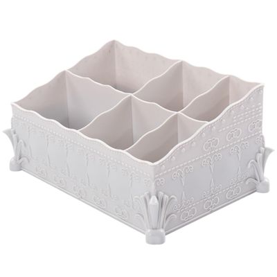 DRMEE Skincare Organizers, Plastic Storage Box Dressing Table Cosmetic Storage Box Makeup Orangize for Decor Counter(G)
