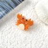3PCS Mini Crab Claw Clips,Crab Bangs Hair Clips,Animal Shape Hair Claw Clips,Acetate Hair Clips for Girls,Small Sides Claw Barrettes for Women (Crab) view 3