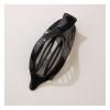 12 Pcs Flat Claw Clips for Women - 3.74 Inch Solid Color Hair Clips Accessories, Ideal for Thick & Thin Hair - Stylish Ellipse & Pointed-nose Designs (Black2) view 1