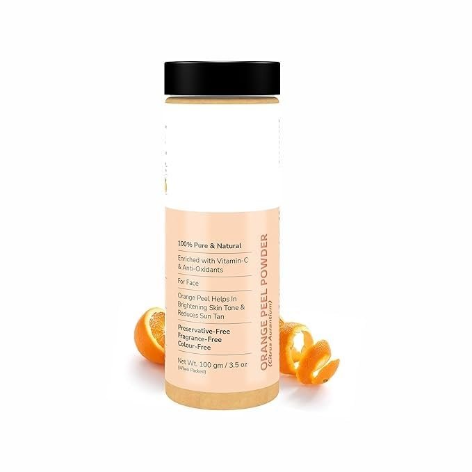 Orange Peel Powder for Face, Pure and Natural Face Pack 100 gm