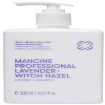 Bee Line Industries Mancine Hand Body & Post Waxing Lotion: Lavender & Witch-Hazel 10.4fl oz