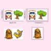 100Sheets Camping Temporary Tattoos Birthday Themed Party Supplies Decoration Favors Cute Camping Sticker for Kids Boys Home Activity Class Prizes Carnival Christmas Rewards view 4
