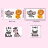 100Sheets Cartoon animal Temporary Tattoos Birthday Themed Party Supplies Decoration Favors Cute animal Sticker for Kids Boys Home Activity Class Prizes Carnival Christmas Rewards view 3