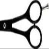 Professional Black Hair and Moustache Scissors  Stainless Steel, Precise Cutting, for Home and Salon Use view 3