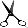 Professional Black Hair and Moustache Scissors  Stainless Steel, Precise Cutting, for Home and Salon Use view 4