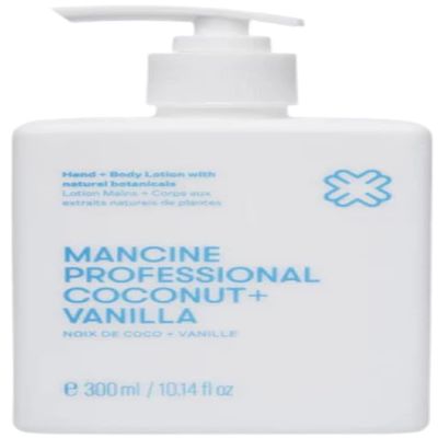 Bee Line Industries Mancine Hand Body & Post Waxing Lotion: Coconut & Vanilla 10.4fl oz