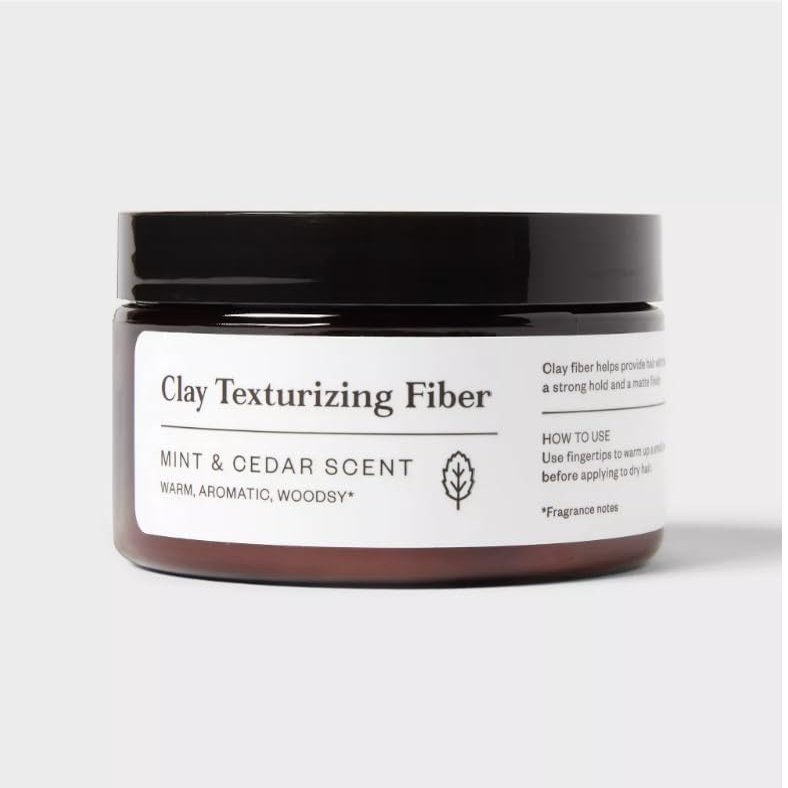 Goodfellow & Co Clay Texturizing Fiber, Mint & Cedar Scent, Hair Styling Pomade, 4 oz