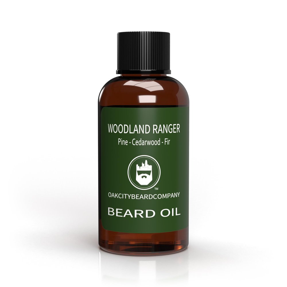OakCityBeardCo. - Woodland Ranger - 2 Ounce - Beard Oil - Beard Conditioner - Pine - Cedarwood - Fir