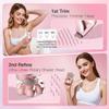 HEBECA 7D Electric Shaver for Women  Upgraded Electric Razor for Women with Rotary Floating Magnetic Head, Detachable and Waterproof, Painless Hair Remover for Legs, Bikini, Face, Sensitive Skin view 2
