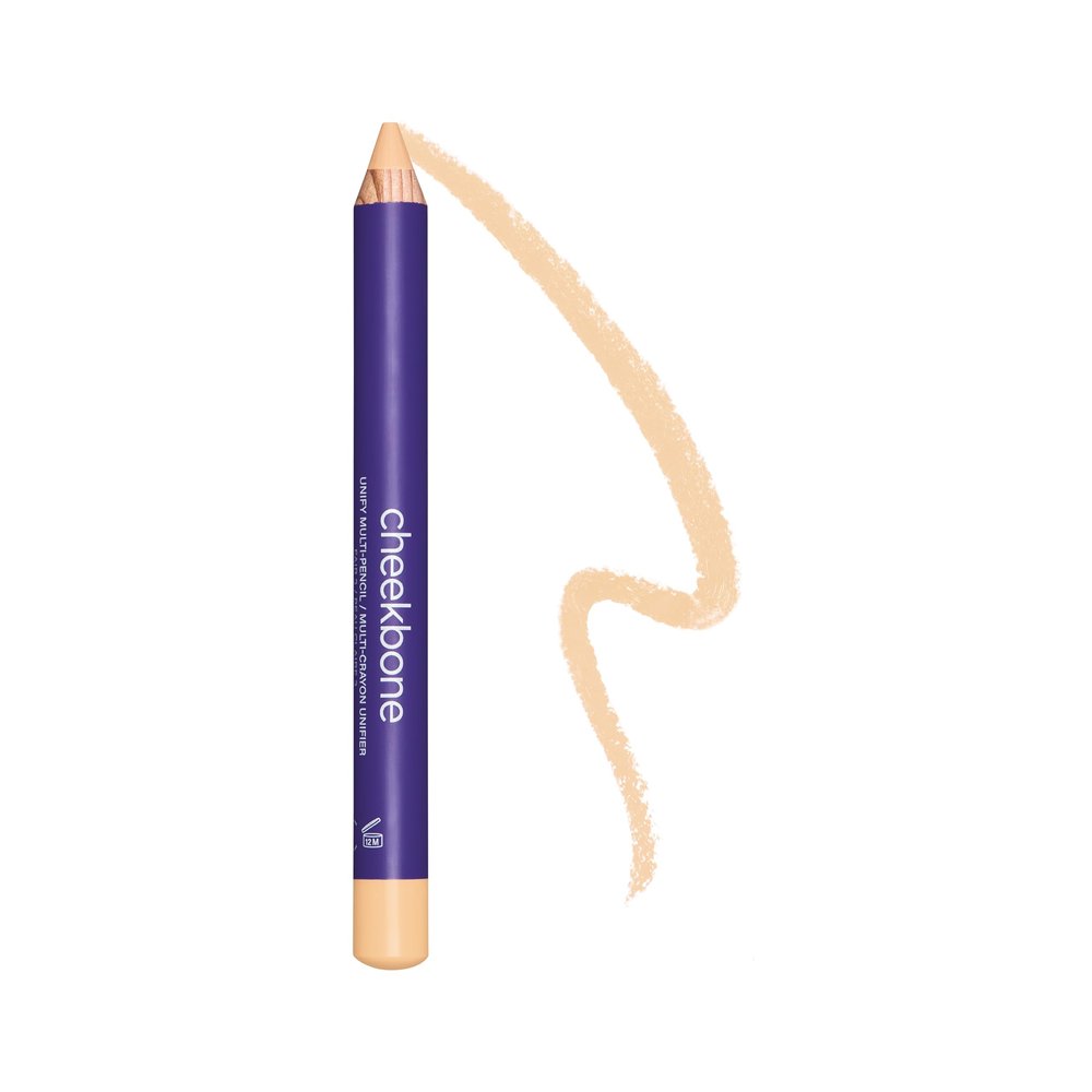 Cheekbone Unify Complexion Multi Pencil, 3 Fair, Creamy Multi-Use Face Stick for Concealing, Brightening & Sculpting, Buildable, Lightweight Formula, Vegan & Cruelty Free, 0.1 oz.