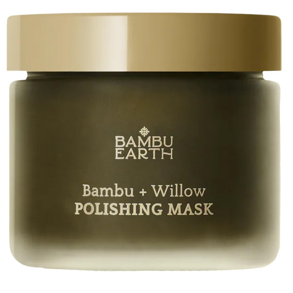 BAMBU EARTH Bambu + Willow Polishing Face Mask - Triple-Action Exfoliating Mask to Lift Buildup and Reveal Smooth Texture - Skincare to Refine Pores and Promotes Radiant Skin - .18 oz net wt.
