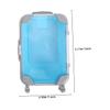 Didiseaon 4pcs Mini False Eyelashes Boxes Clear Portable Small Suitcase Holder Lightweight Makeup Case Wheels Travel Cosmetic Organizer for Women view 2