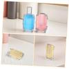 Didiseaon 4pcs Mini False Eyelashes Boxes Clear Portable Small Suitcase Holder Lightweight Makeup Case Wheels Travel Cosmetic Organizer for Women view 3