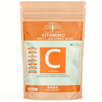 100% Pure Organic Vitamin C Powder L Ascorbic Acid DIY Serum Making Face Care 100 gm