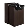 Callaway Shampoo Bowl and Cabinet Set in Walnut | Minerva Beauty view 1