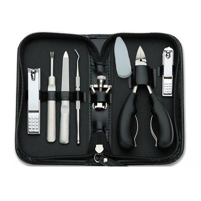 MVNOIRE Stainless Steel Nail Clipper Set Toenail Clipper Nail Corrector Nail Groove Pedicure Tool