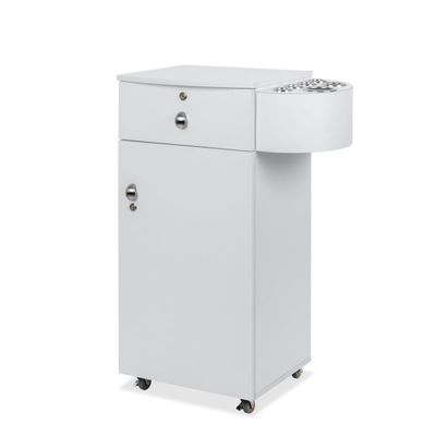 Camden Mobile Salon Styling Station in White - Barber Shops, Beauty & Hair Salons | Minerva Beauty