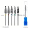PPTD Tungsten Carbid Nail Drill Bits Electric Manicure Drill Accessory Milling Cutters view 3