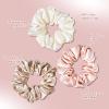 3 Pack Mulberry Silk Scrunchies for Women  22 Momme 6A Grade Hair Ties, Anti-Frizz & Anti-Breakage, Gentle & Safe for All Hair Types, Daily Styling & Overnight Care view 3