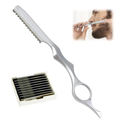 11pcs Hair Razors for Cutting HairProfessional Styling Razor with 10pcs Replacement Stainless Steel Blades  Hair Cutting Razor for Barbers, Salon Stylists & Home Hair Trimming