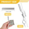 11pcs Hair Razors for Cutting HairProfessional Styling Razor with 10pcs Replacement Stainless Steel Blades  Hair Cutting Razor for Barbers, Salon Stylists & Home Hair Trimming view 2