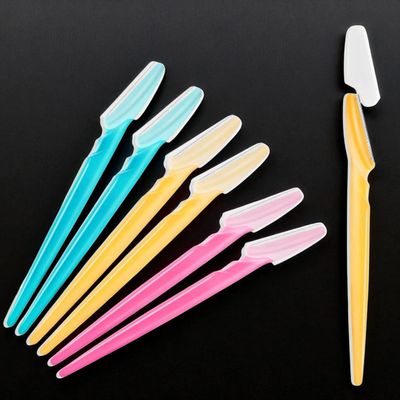 6 Eyebrow Razor, Multipurpose Exfoliating Dermaplaning Tool for Face, Facial and Eyebrow Shaper with Precision Cover for Women Men Use (6)