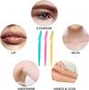 Facial Razors for Women - Eyebrow Shaper & Face Hair Remover Blades with Protective Cap - Pack of 9 (Colorful) - Dermaplaning Tool for Smooth & Glowing Skin (Pack of 9) view 2