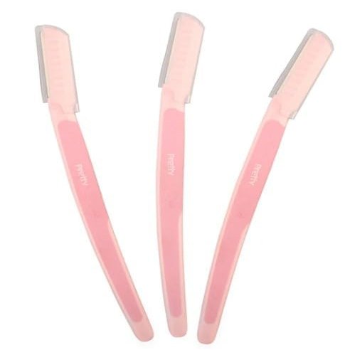 Reusable Face Razor for Women Facial Hair- 3 Razors | Instant & Painless Hair Removal | For Eyebrows, Upper Lip, Forehead, Peach Fuzz, Chin and Sideburns | Dermaplaning Tool Pack of 3