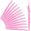 Facial Razors for Women - Eyebrow Shaper & Face Hair Remover Blades with Protective Cap - Pack of 9 (Colorful) - Dermaplaning Tool for Smooth & Glowing Skin (Pack of 12) view 1