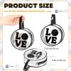 Yeyeplum 20 Pcs Volleyball Gifts Makeup Bag Clear Waterproof PVC Volleyball Cosmetic Bags Travel Toiletry Zipper Pouch Round Portable Sport Cosmetic Case for Women Girls Team Gift Party Favors view 3