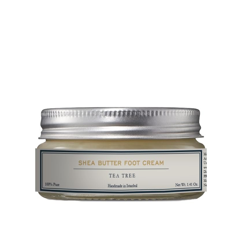 Homemade Aromaterapi | Deep Moisturizing Foot Cream  With Tea Tree, Shea Butter & Coconut Oil | Softens, Hydrates & Refreshes | Nourishing Botanical Formula for Daily Foot Care | 1.4 Oz