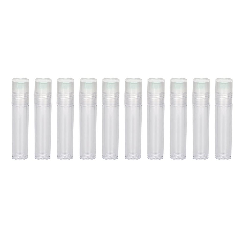10pcs 7ml Plastic Travel Portable Empty Refillable Roller Bottle Perfume Essential Oil Bottles with Roll On Ball for Office, Dating, Party, etc