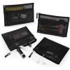 20 PCS Mesh Makeup Bag Double-Layer Mesh Zipper Pouch Bags Clear Cosmetic Bag Nylon Travel Organizer Bags Toiletry Storage Bag Pencil Pouch with Zipper (Black, Double-Layers A5) view 3