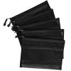 20 PCS Mesh Makeup Bag Double-Layer Mesh Zipper Pouch Bags Clear Cosmetic Bag Nylon Travel Organizer Bags Toiletry Storage Bag Pencil Pouch with Zipper (Black, Double-Layers A5) view 4
