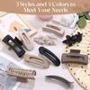 10 Pcs Flat Hair Claw Clips for Women, 3 Styles Non-Slip French Matte Claw Clips for Long Thin Thick Curly Hair, Large Strong Hold Claw Clips for Thick Hair view 3