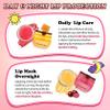 UAOE 4PCS Lip Scrub and Mask Set,Cherry and Honey Pot Lip Balm,Strawberry and Watermelon Lip Exfoliator Scrub and Moisturizer,Repair Lips Sleeping Mask,Reduce Fine Lines Lips Care Set view 4