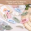 10 Pcs Flat Hair Claw Clips for Women, 3 Styles Non-Slip French Matte Claw Clips for Long Thin Thick Curly Hair, Large Strong Hold Claw Clips for Thick Hair view 2