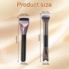 2pcs 2-in-1 Nose Contour Brush Set, Sculpting Dual-End Nose Brushes with Flat Brush Dual Head Makeup Tools for Sculpting and Defining Noses Contour view 2
