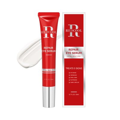 Redcool Caffeine & Retinol Under Eye Serum Dermatologist-Tested, Fast Absorbing, Correction for Puffy Eye Bags Fine Lines Dark Circles Wrinkles While Providing Moisturizing Care