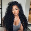 100% Real Human Hair Water Wave Half Wigs Human Hair 200% Density 3 In 1 Half Wig With Drawstring Seamless Clip Ins Flip Over Glueless Wigs Human Hair For Black Women No Lace Curly Half Wigs 24 Inch view 1