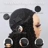 100% Real Human Hair Water Wave Half Wigs Human Hair 200% Density 3 In 1 Half Wig With Drawstring Seamless Clip Ins Flip Over Glueless Wigs Human Hair For Black Women No Lace Curly Half Wigs 24 Inch view 3