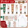 Demissle 24 Pcs Christmas Hot Cocoa Party Favors Hand Cream and Lip Balm Gifts Bulk Xmas Party Stuffers Christmas Stocking Favors Xmas Red Green Hot Cocoa Gifts Set for Baby Shower Guests view 3