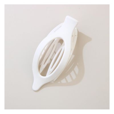 12 Pcs Large Solid Color Hair Claw Clips for Women - 4.53 Inch Alligator & Heart Shape Designs for Thick & Thin Hair Accessories (White)
