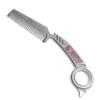 Titanium Comb with Fidget Ring EDC Grooming Tool for Men Mustache Comb Can DIY Tritium Tubes(Not included) view 1