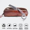 Titanium Comb with Fidget Ring EDC Grooming Tool for Men Mustache Comb Can DIY Tritium Tubes(Not included) view 3