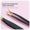 ANNAFRIS Lash Tweezers for Eyelash Extensions,Precision Fiber Tip for Volume Eyelash Extensions,Lash Extension Tweezers for Easy Application and Removal-A03+09+10 view 4